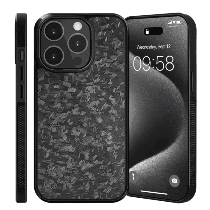 CarbonEdge - Karbonowo Czarne Etui do iPhone