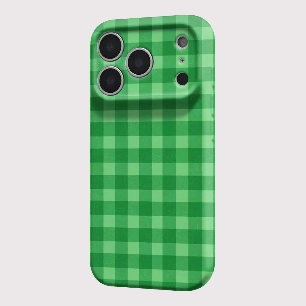 Etui iPhone 15 Pro Max Green Gingham - zdjęcie 3