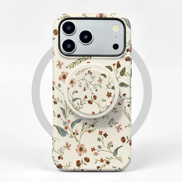Etui iPhone 15 Pro Max Vintage Meadow MagSafe z uchwytem