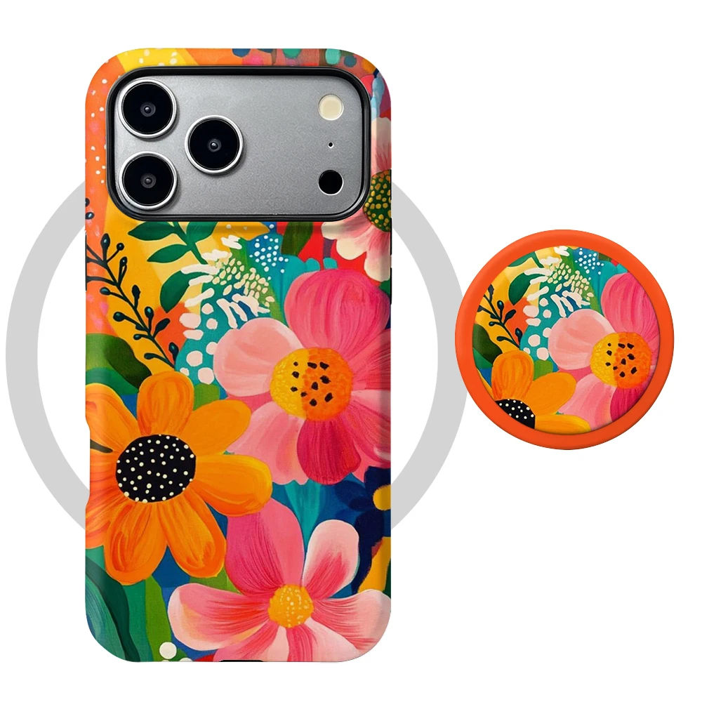Etui iPhone 15 Pro Max Sunset Bloom MagSafe z uchwytem - zdjęcie 7