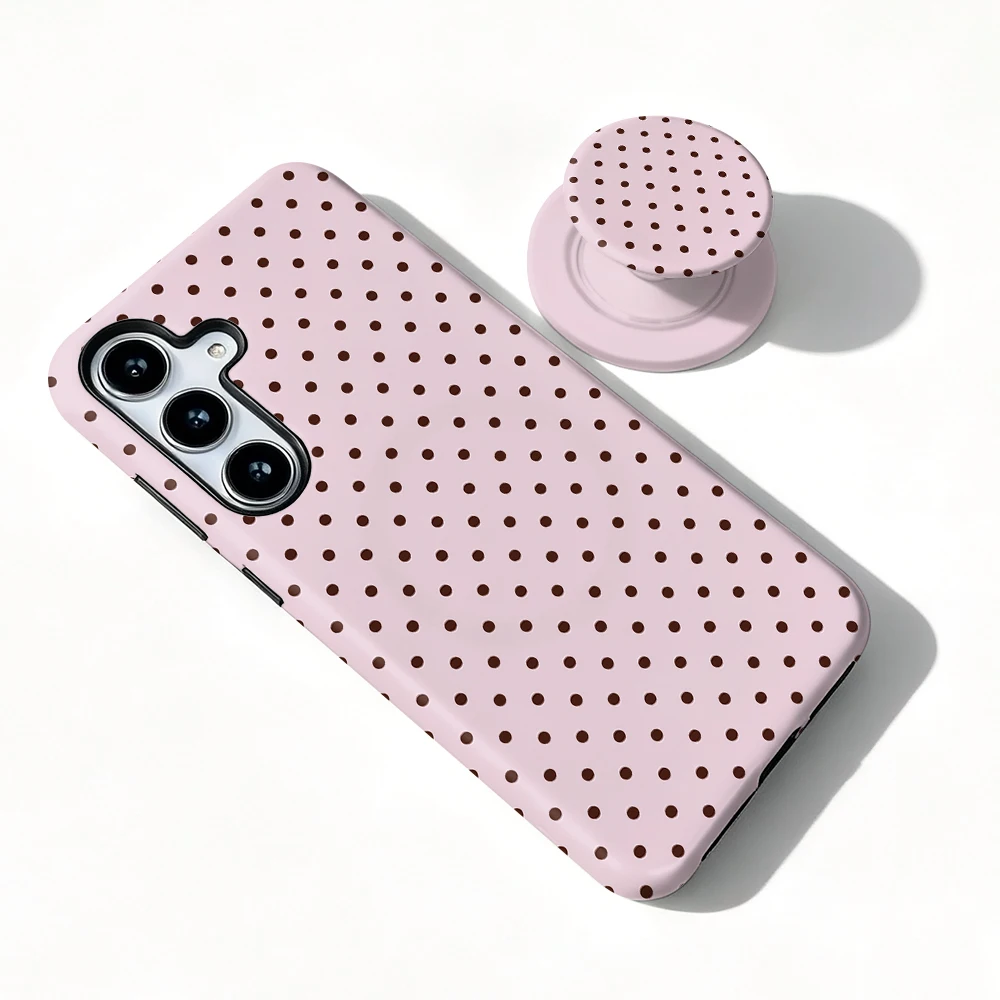 Etui Galaxy S21 FE Rose Dots MagSafe z uchwytem - zdjęcie 5