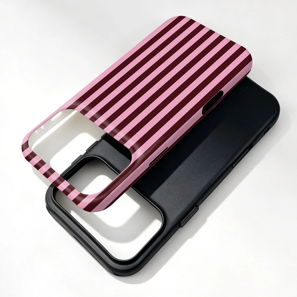 Etui iPhone 16 Pro Berry Stripe MagSafe z uchwytem - zdjęcie 4