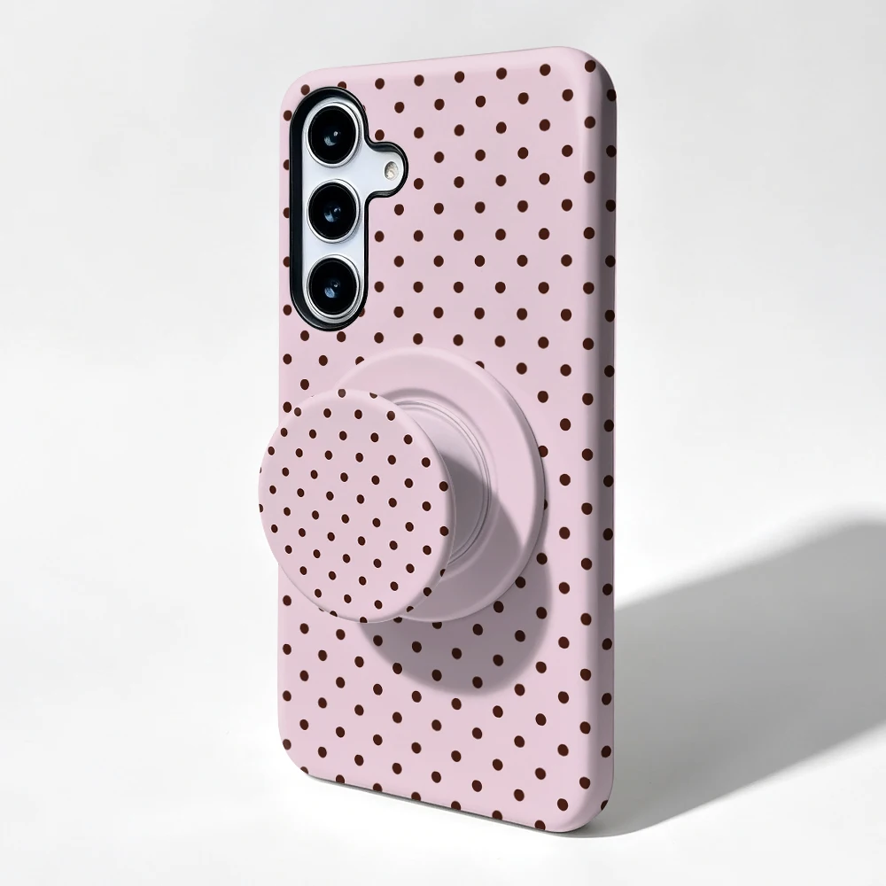 Etui Galaxy S21 FE Rose Dots MagSafe z uchwytem - zdjęcie 4
