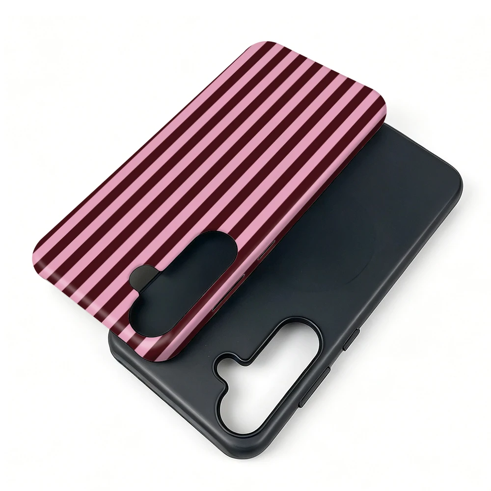 Etui Galaxy S25 Ultra Berry Stripe MagSafe z uchwytem - zdjęcie 3