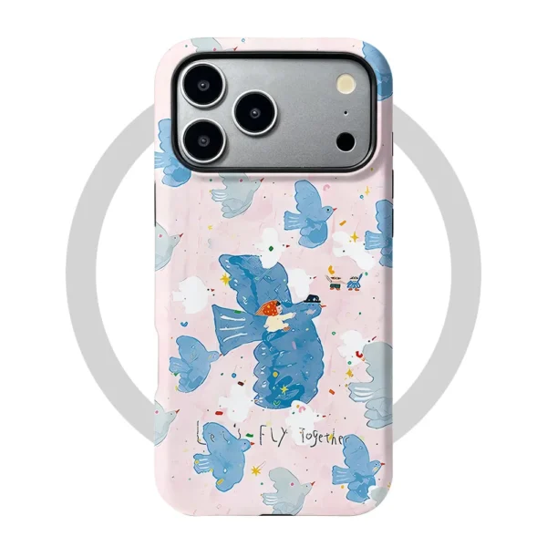Etui iPhone 17 Pro Max Bluebird Love MagSafe