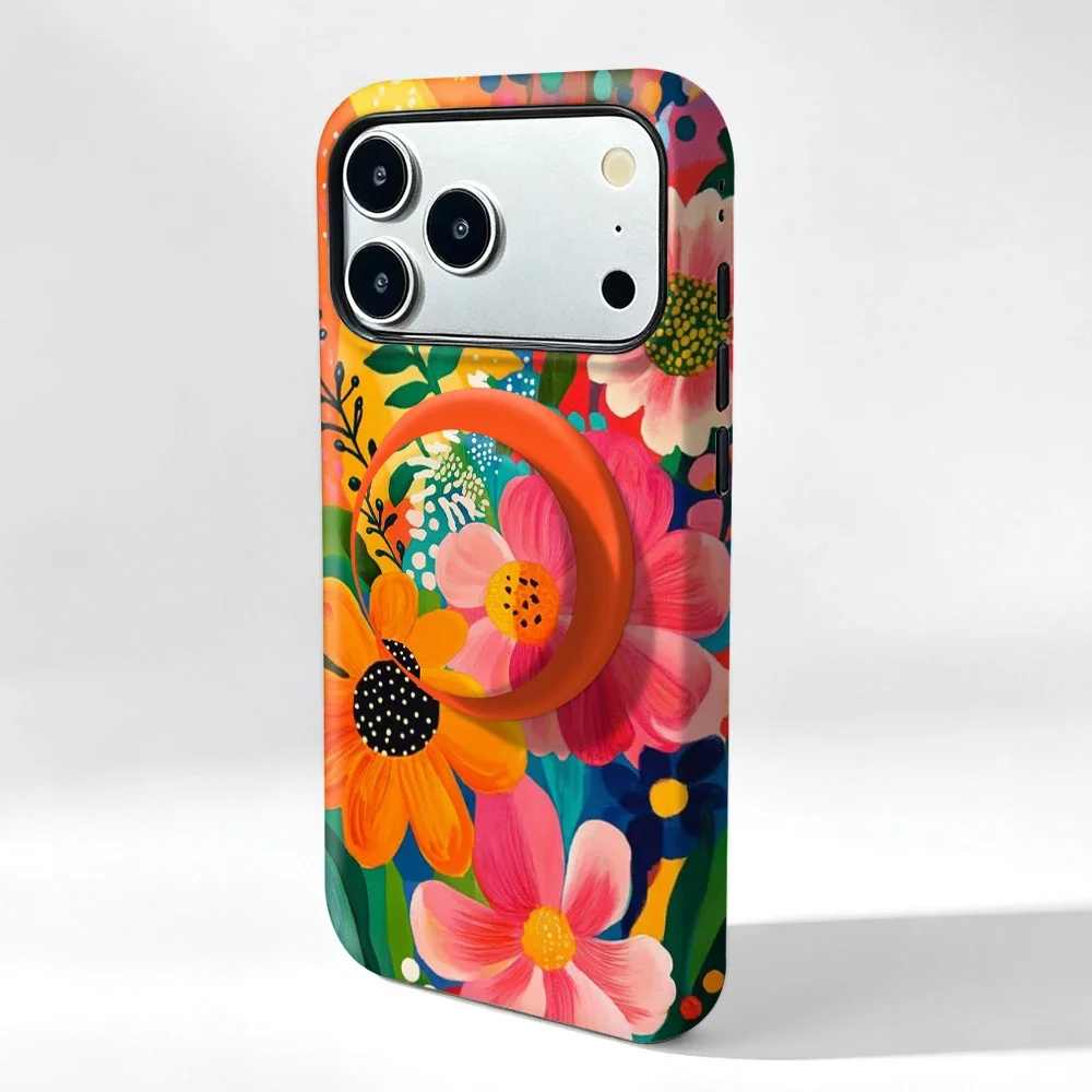 Etui iPhone 15 Pro Max Sunset Bloom MagSafe z uchwytem - zdjęcie 2