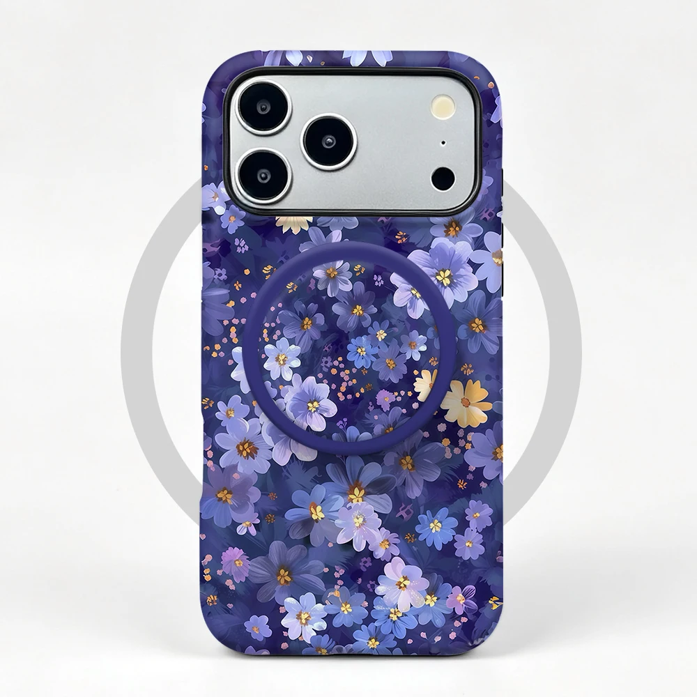 Etui iPhone 17 Pro Max Midnight Violet MagSafe z uchwytem
