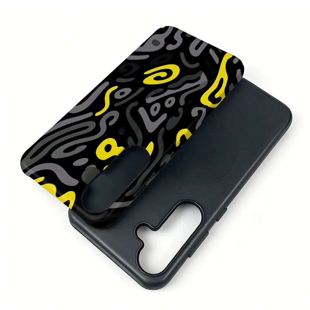 Etui Galaxy S22 Neon Scribble MagSafe z uchwytem - zdjęcie 3
