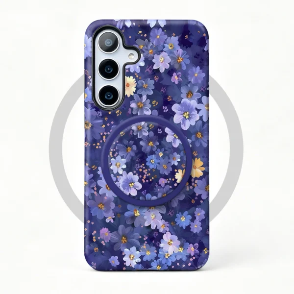 Etui Galaxy S22 Ultra Midnight Violet MagSafe z uchwytem