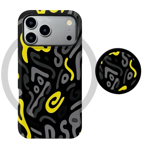 Etui Xiaomi 13T Neon Scribble MagSafe z uchwytem