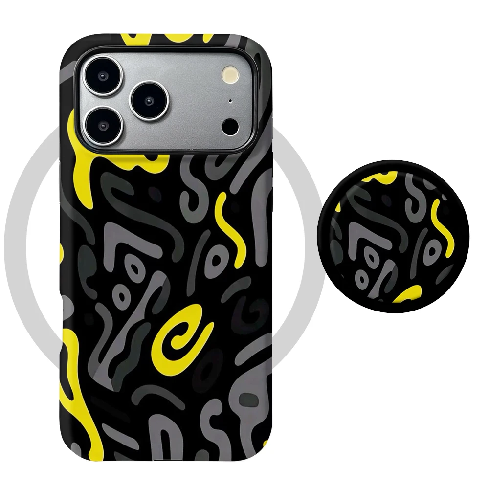 Etui Xiaomi 17 Pro Max Neon Scribble MagSafe z uchwytem