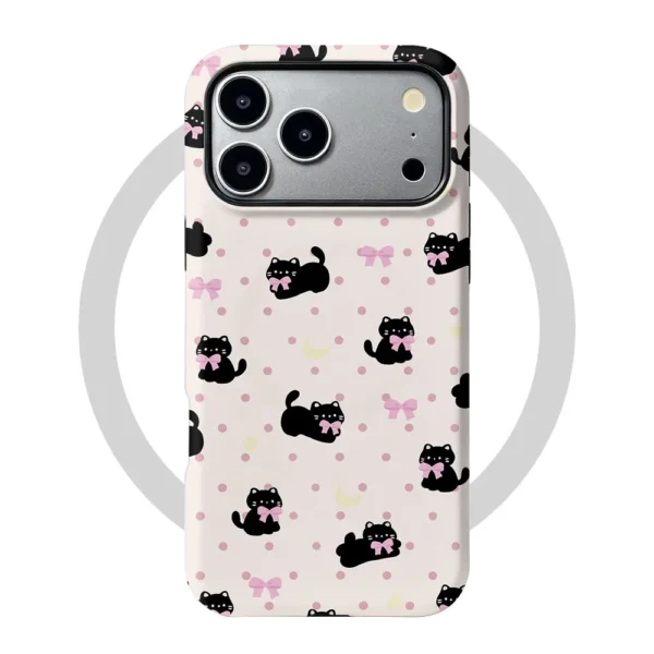 Etui iPhone 15 Pro Max Kitty Bow MagSafe