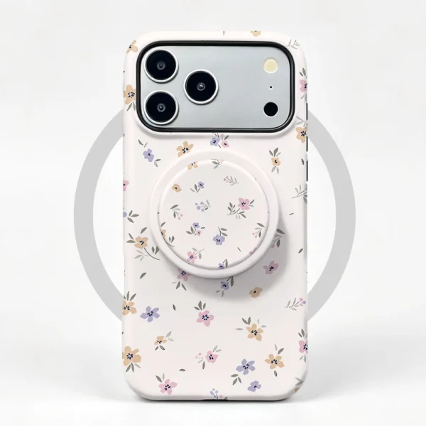 Etui iPhone 15 Pro Max Lilac Petals MagSafe z uchwytem