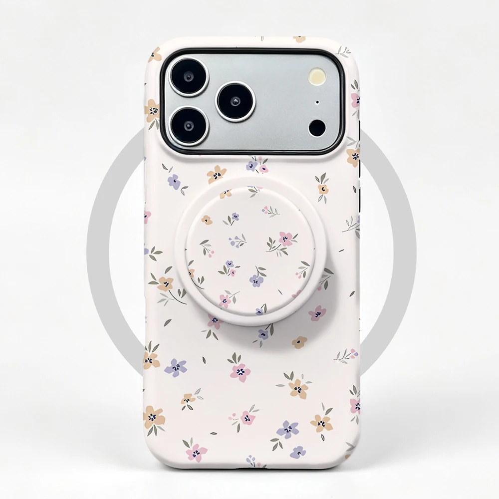 Etui iPhone 17 Pro Max Lilac Petals MagSafe z uchwytem