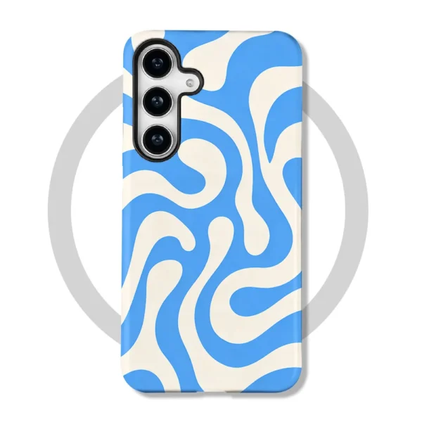Etui Galaxy A17 Blue Wave MagSafe