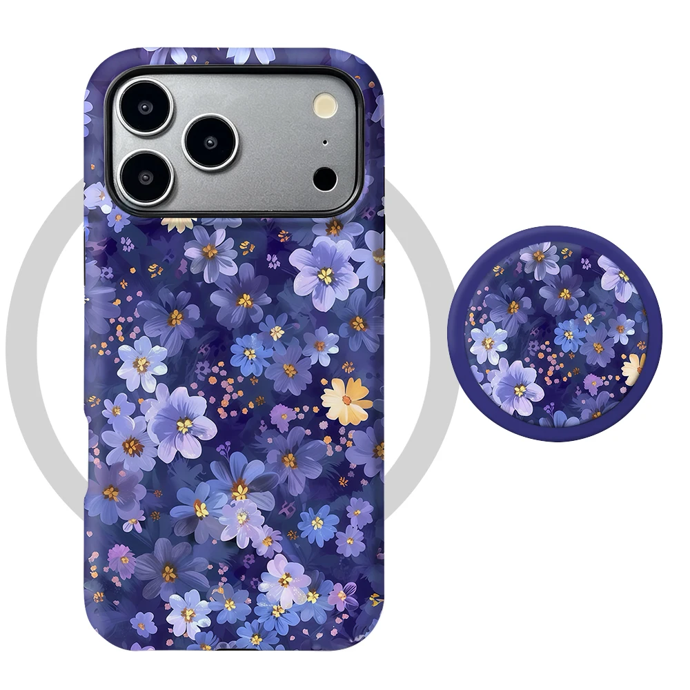 Etui iPhone 14 Plus Midnight Violet MagSafe z uchwytem - zdjęcie 5