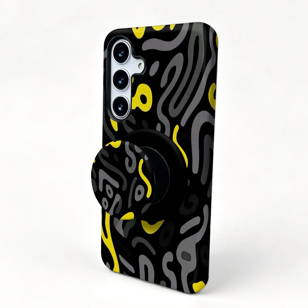 Etui Galaxy S22 Neon Scribble MagSafe z uchwytem - zdjęcie 4