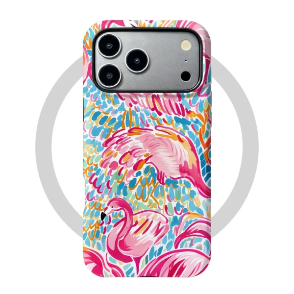 Etui iPhone 15 Pro Flamingo Fiesta MagSafe