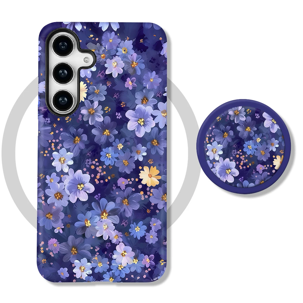 Etui Galaxy S22 Ultra Midnight Violet MagSafe z uchwytem - zdjęcie 5