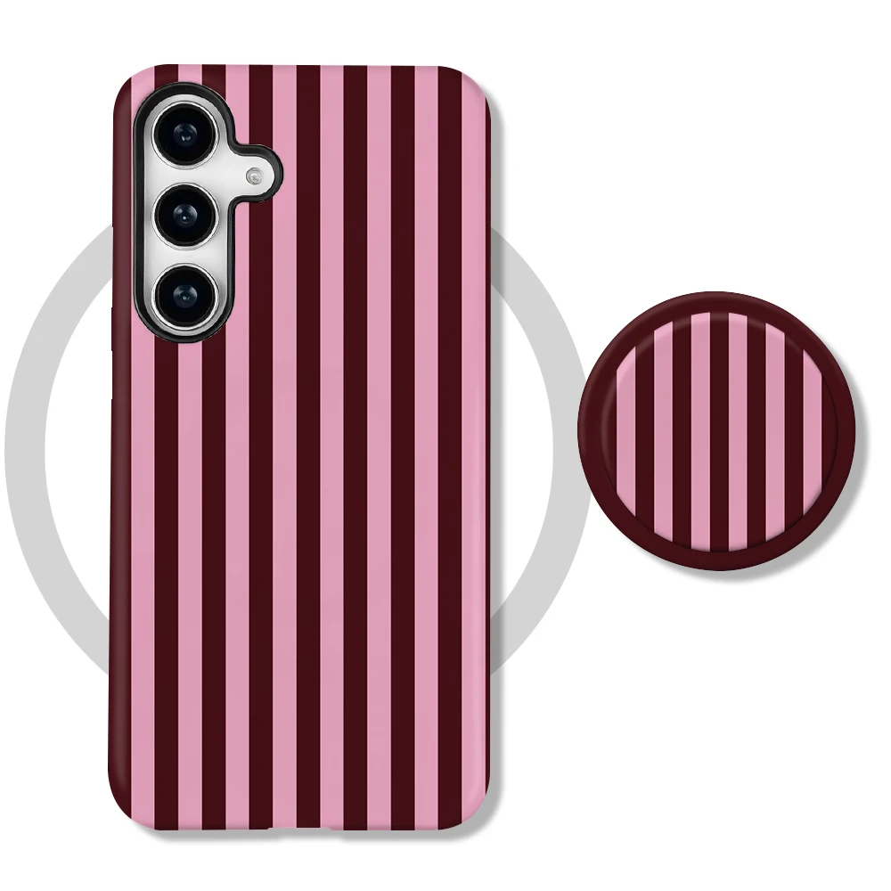 Etui Galaxy S25 Ultra Berry Stripe MagSafe z uchwytem - zdjęcie 5