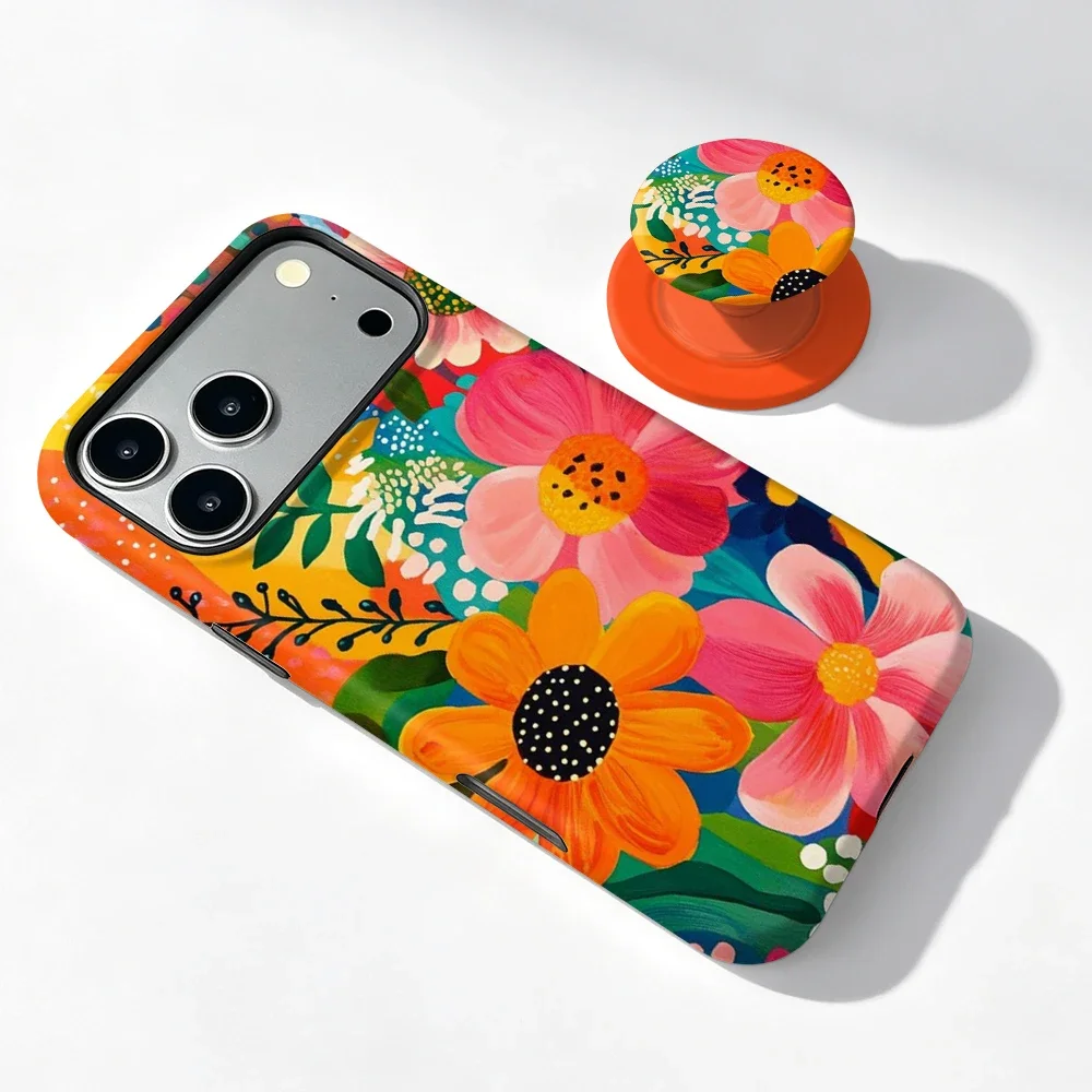 Etui iPhone 15 Pro Max Sunset Bloom MagSafe z uchwytem - zdjęcie 4
