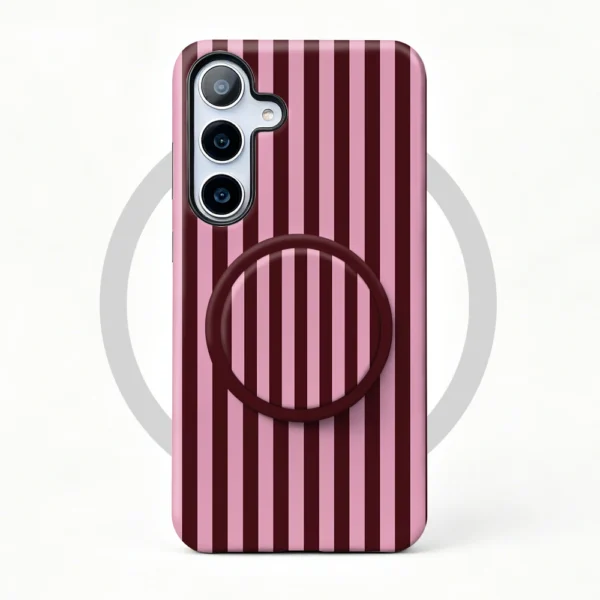 Etui Galaxy S26 Plus Berry Stripe MagSafe z uchwytem