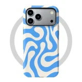 Etui iPhone 17 Pro Max Blue Wave MagSafe