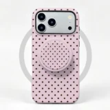 Etui iPhone 18 Pro Max Rose Dots MagSafe z uchwytem