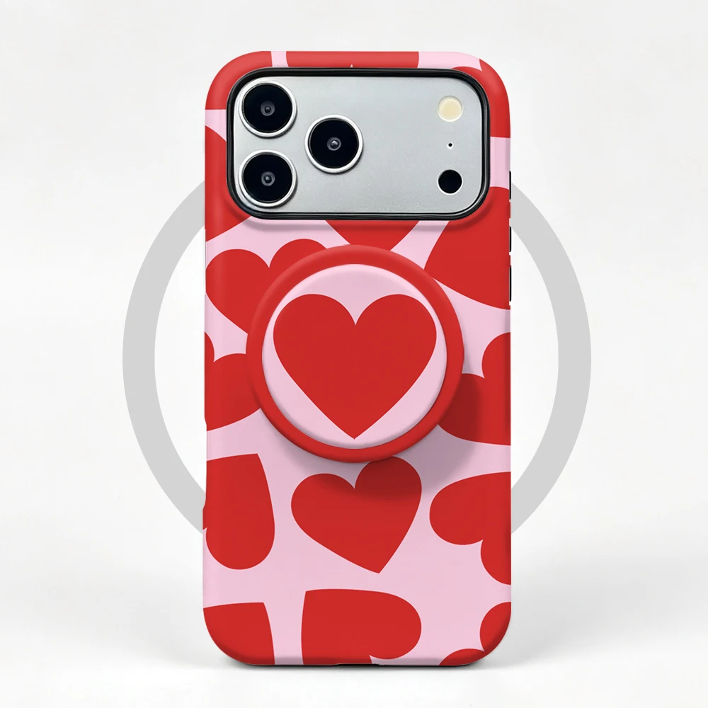 Etui iPhone 17 Pro Max Big Heart MagSafe z uchwytem