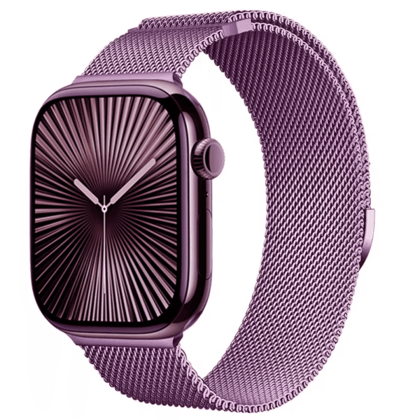 Mediolański Milanese Pasek do Apple Watch Seria 12/11/10 42mm - Fioletowy