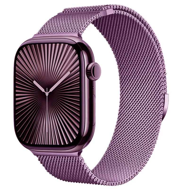 Mediolański Milanese Pasek do Apple Watch Seria 12/11/10 42mm - Fioletowy