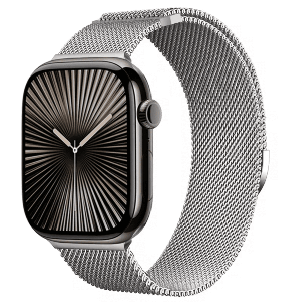 Mediolański Milanese Pasek do Apple Watch 38mm 40mm 41mm - Srebrny