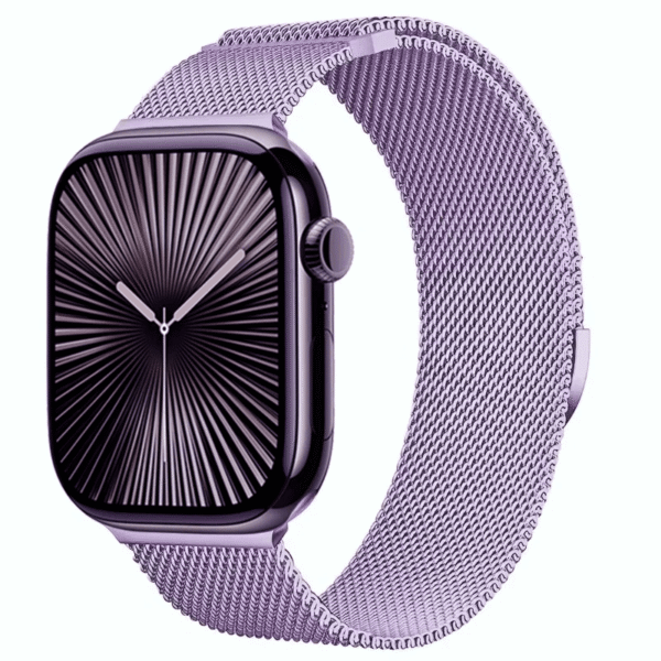 Mediolański Milanese Pasek do Apple Watch 38mm 40mm 41mm - Lawendowo Fioletowy