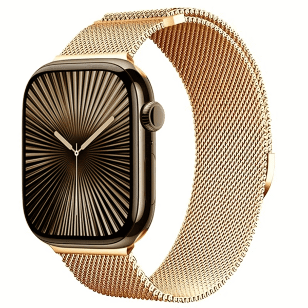 Mediolański Milanese Pasek do Apple Watch Seria 12/11/10 42mm - Złoty