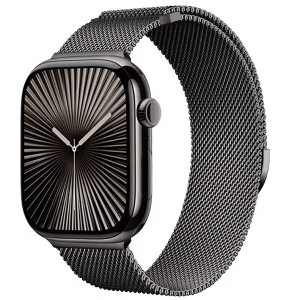 Mediolański Milanese Pasek do Apple Watch 38mm 40mm 41mm - Grafitowy Popiół