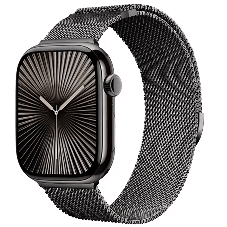 Mediolański Milanese Pasek do Apple Watch 38mm 40mm 41mm - Grafitowy Popiół