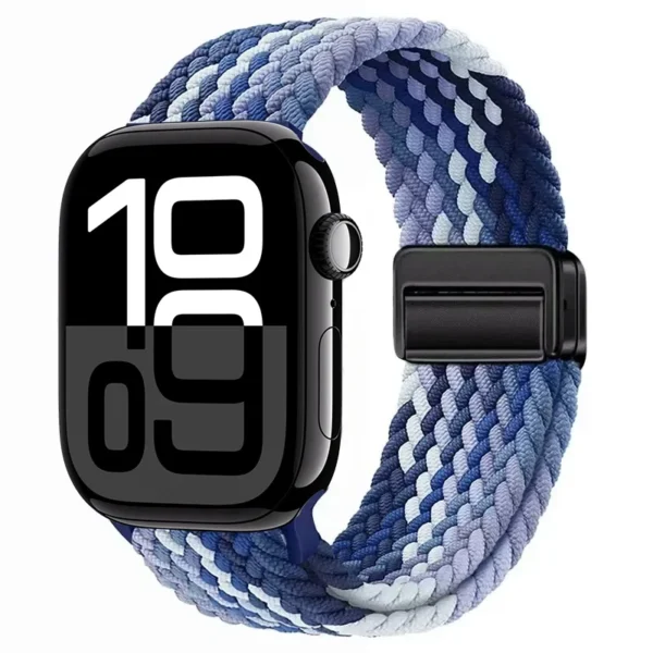 Pasek pleciony z magnesem do Apple Watch Ultra Seria 4/3/2/1 49mm Braid Magnet - Jagodowy
