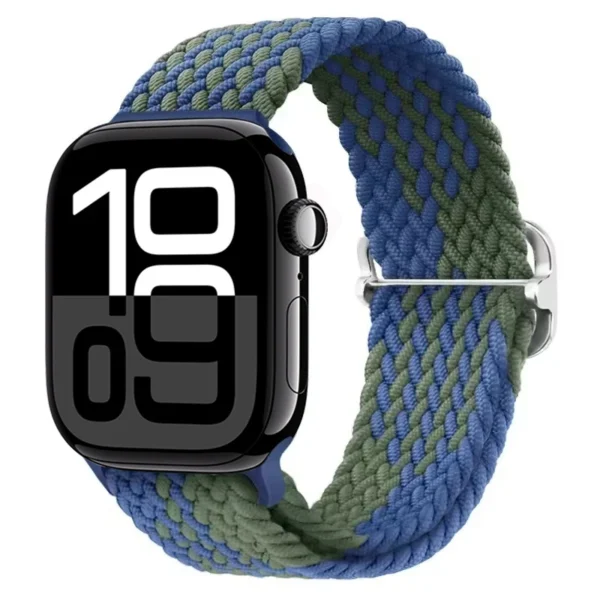 Pasek pleciony do Apple Watch Ultra Seria 4/3/2/1 49mm Braid - Niebiesko-zielony