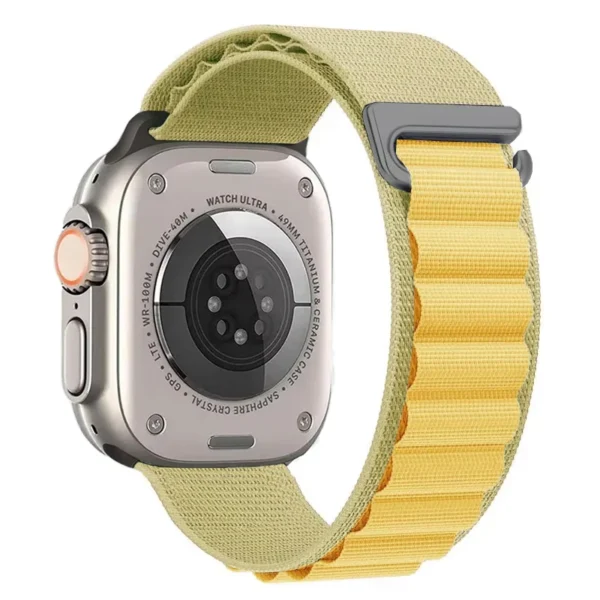 Pasek nylonowy do Apple Watch Seria 12/11/10 46mm Alpine - Pszeniczny