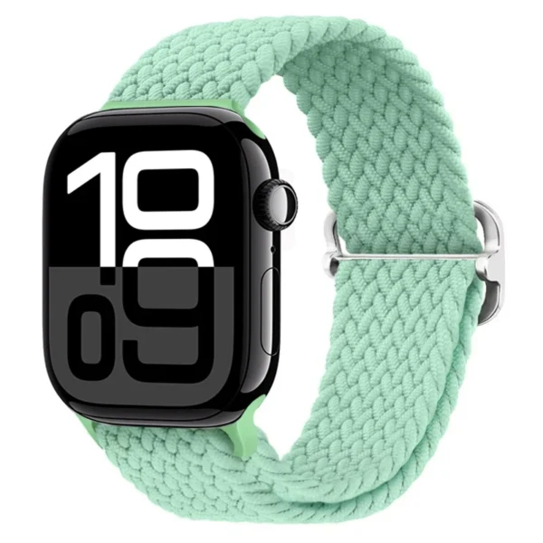 Pasek pleciony do Apple Watch 38mm 40mm 41mm Braid - Morska zieleń