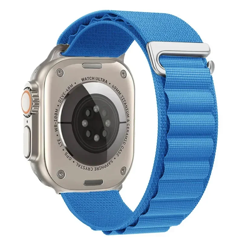 Pasek nylonowy do Apple Watch Seria 12/11/10 46mm Alpine - Niebieski