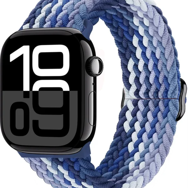 Pasek pleciony do Apple Watch Seria 12/11/10 42mm Braid - Jagodowy