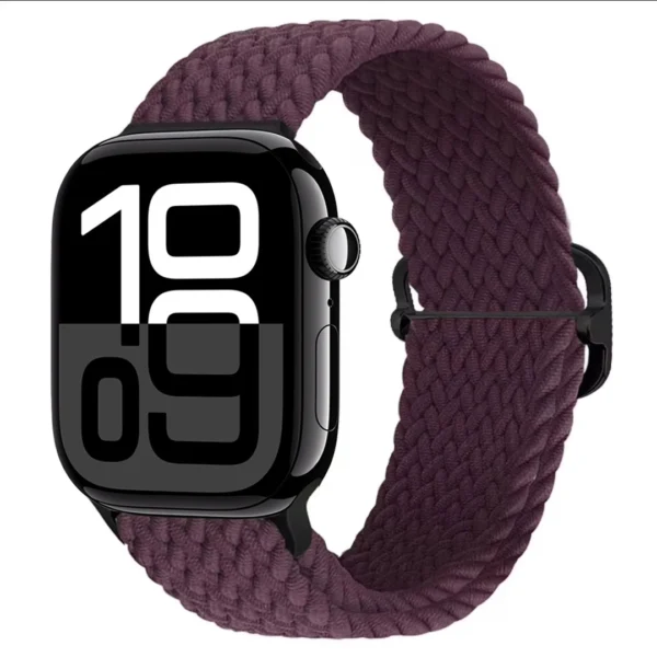 Pasek pleciony do Apple Watch Seria 12/11/10 42mm Braid - Bordowy