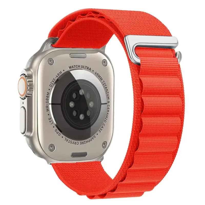 Pasek nylonowy do Apple Watch Seria 12/11/10 42mm Alpine - Czerwony