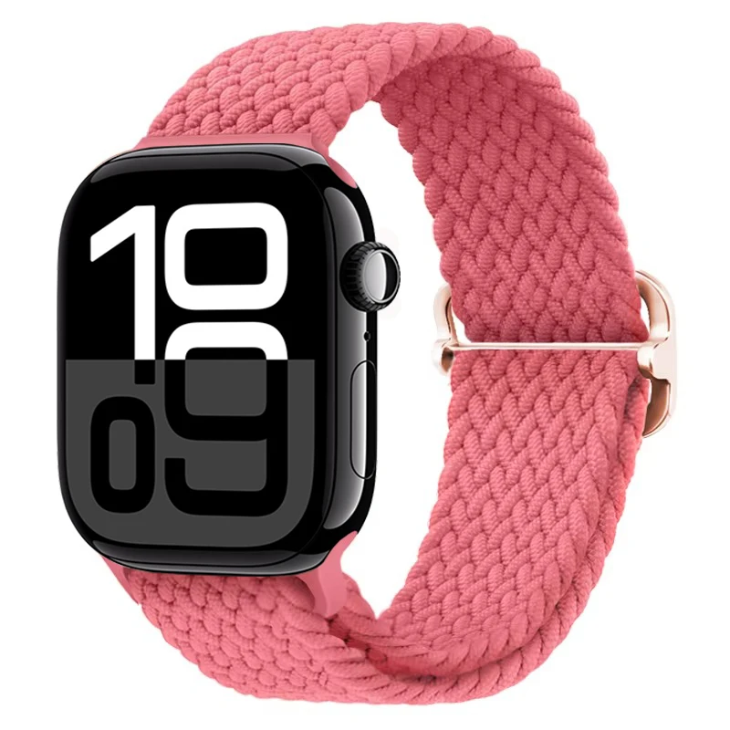 Pasek pleciony do Apple Watch Seria 12/11/10 46mm Braid - Różowy