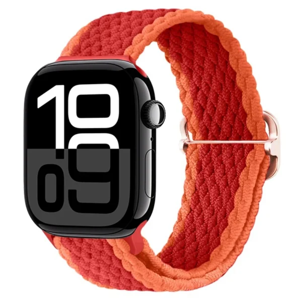Pasek pleciony do Apple Watch Seria 12/11/10 42mm Braid - Pomarańczowy (wzór 2)