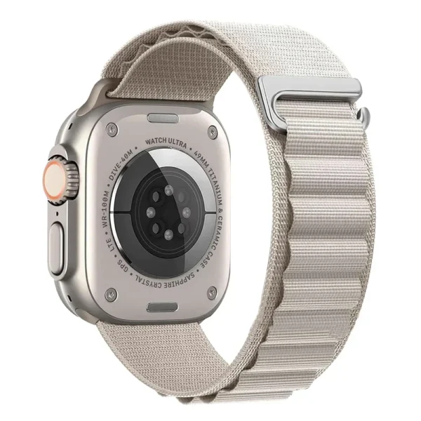 Pasek nylonowy do Apple Watch Ultra Seria 4/3/2/1 49mm Alpine - Księżycowa poświata
