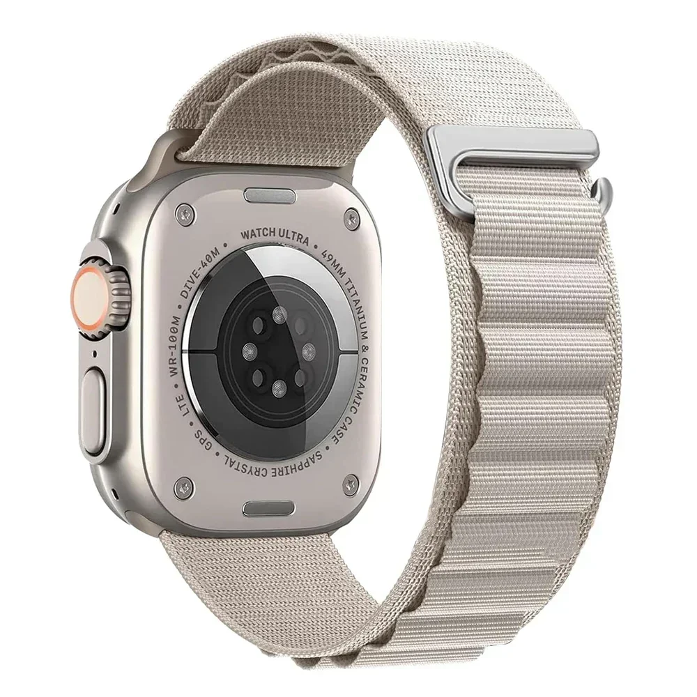 Pasek nylonowy do Apple Watch Ultra Seria 4/3/2/1 49mm Alpine - Księżycowa poświata