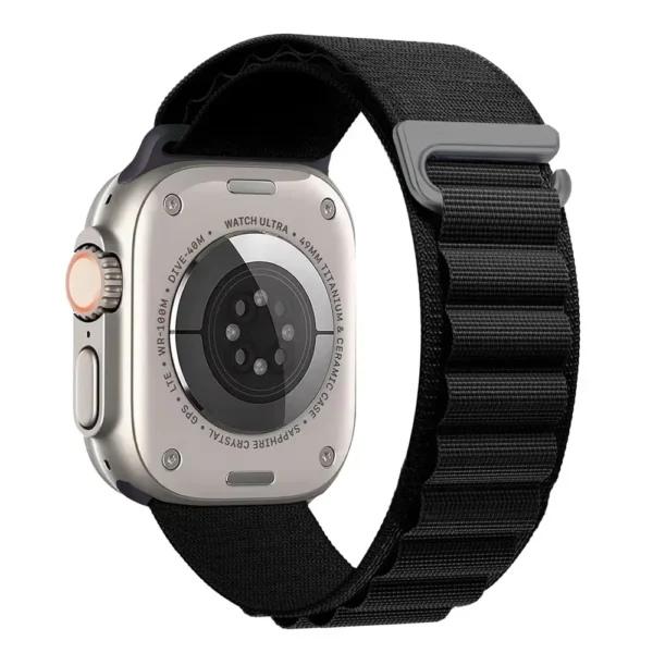 Pasek nylonowy do Apple Watch Ultra Seria 4/3/2/1 49mm Alpine - Czarny