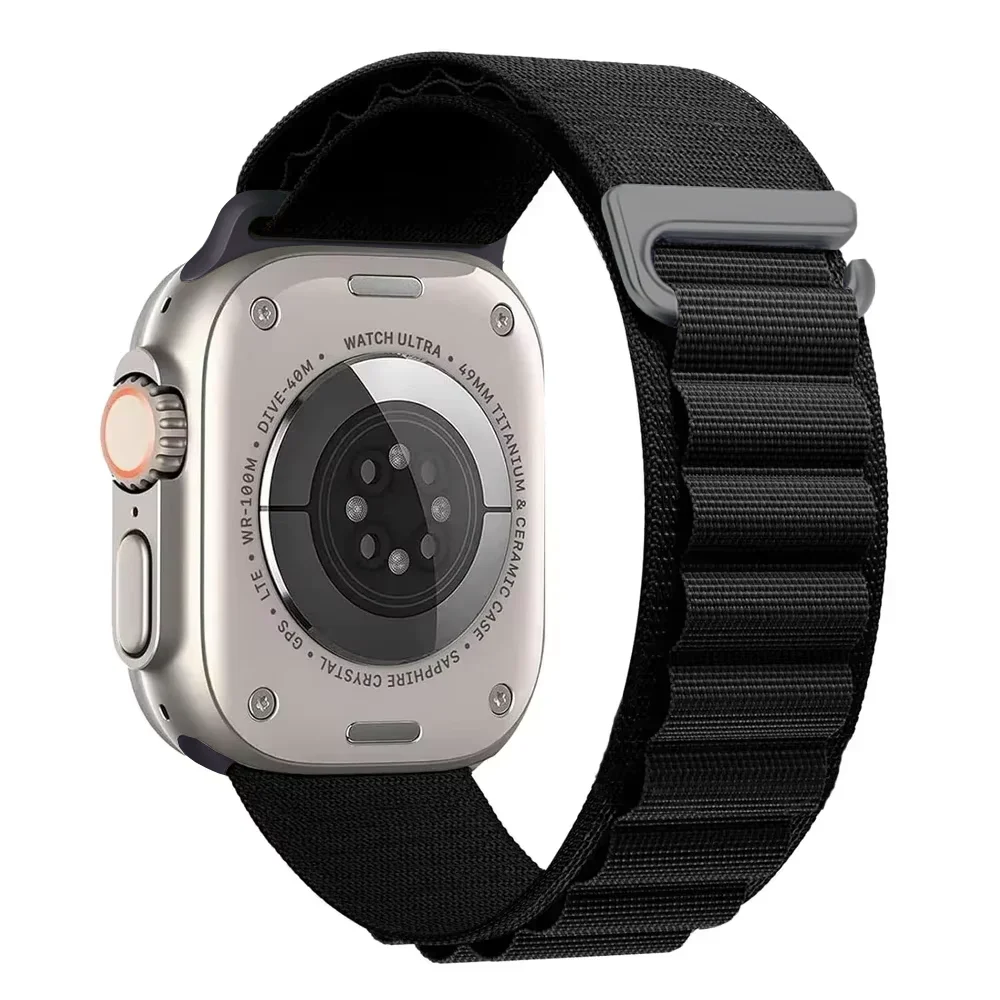 Pasek nylonowy do Apple Watch Ultra Seria 4/3/2/1 49mm Alpine - Czarny